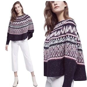 Sleeping on Snow from Anthropologie Midland Fair Isle Sweater - sz XS/S